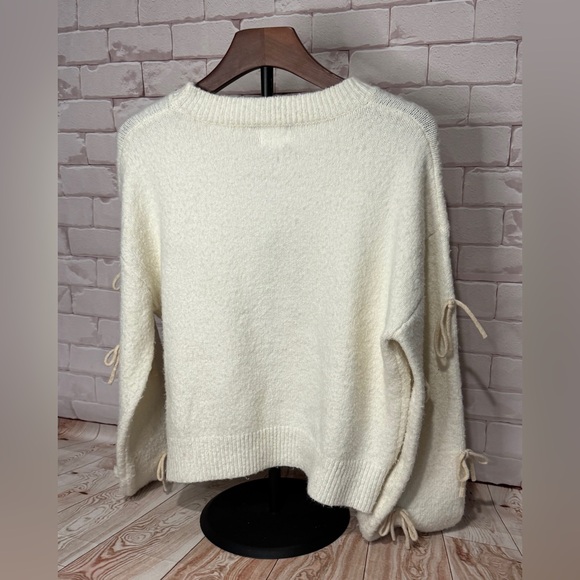 Luna Ivy Bow sweater Cottagecore , Coquette Balletcore knit free people vibe S‎ - Picture 2 of 8